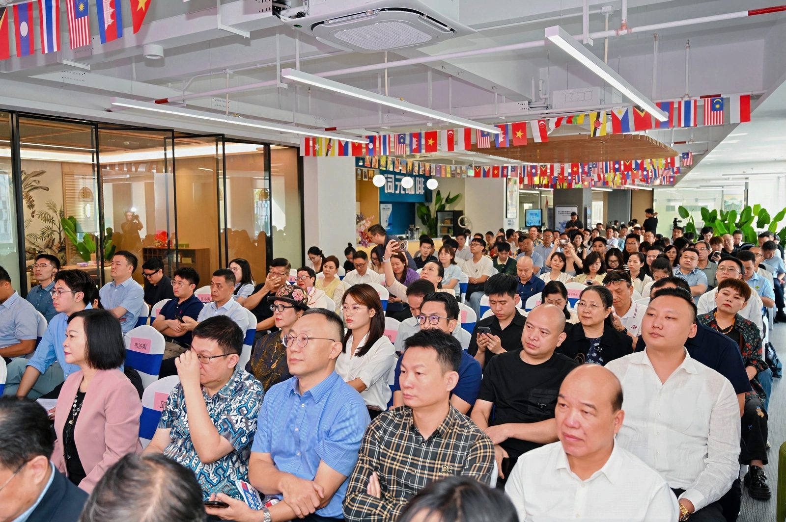 Guests seated in the hall at the OPC Community launch in Nanning
